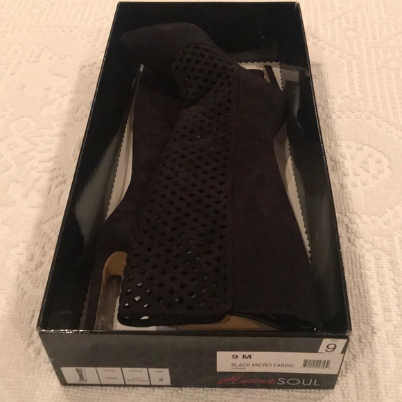 [Heart Soul] Suede Tall Black Boots | Size 9 - Picture 7 of 7